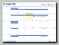 Daily Google Calendar